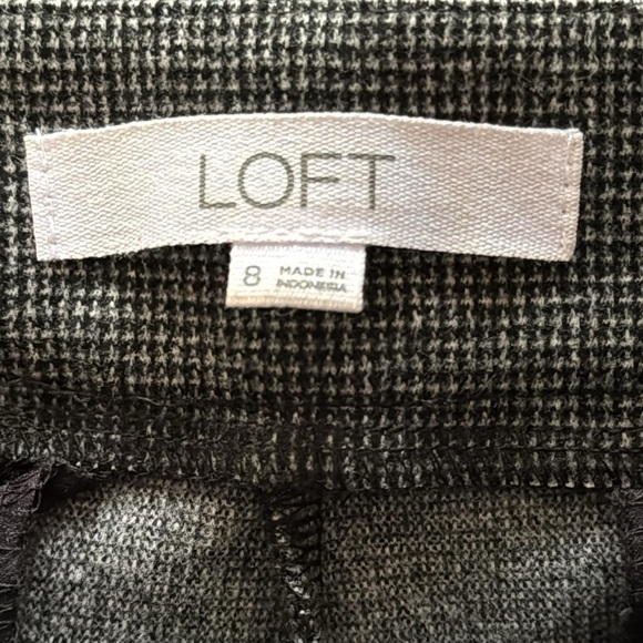 LOFT The Riviera Slim Pants in Brushed Houndstooth - Picture 7 of 13